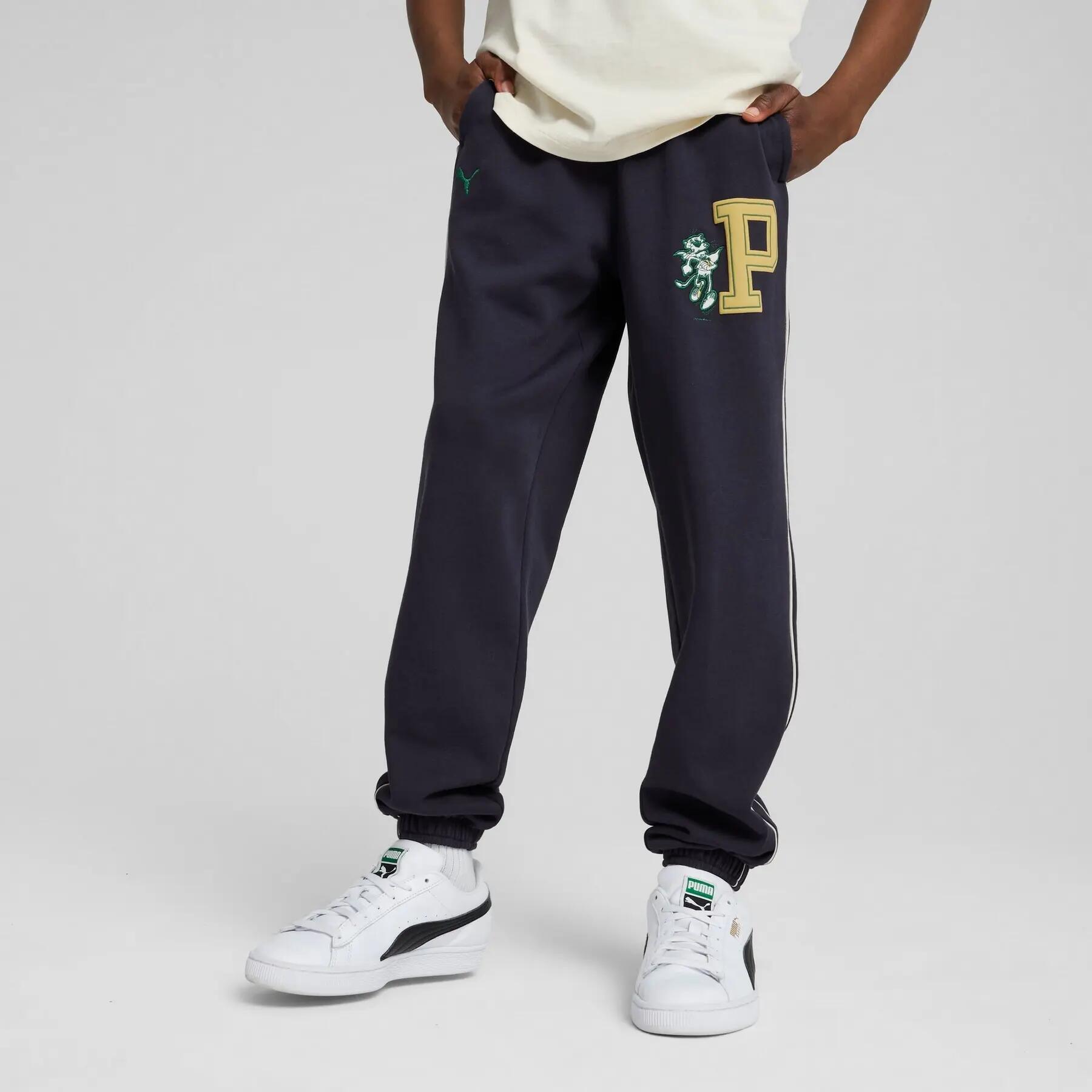 Pantaloni della tuta da ragazzo Puma T7 SUPER PUMA TR blu navy 62986816 taglia 1 3/5