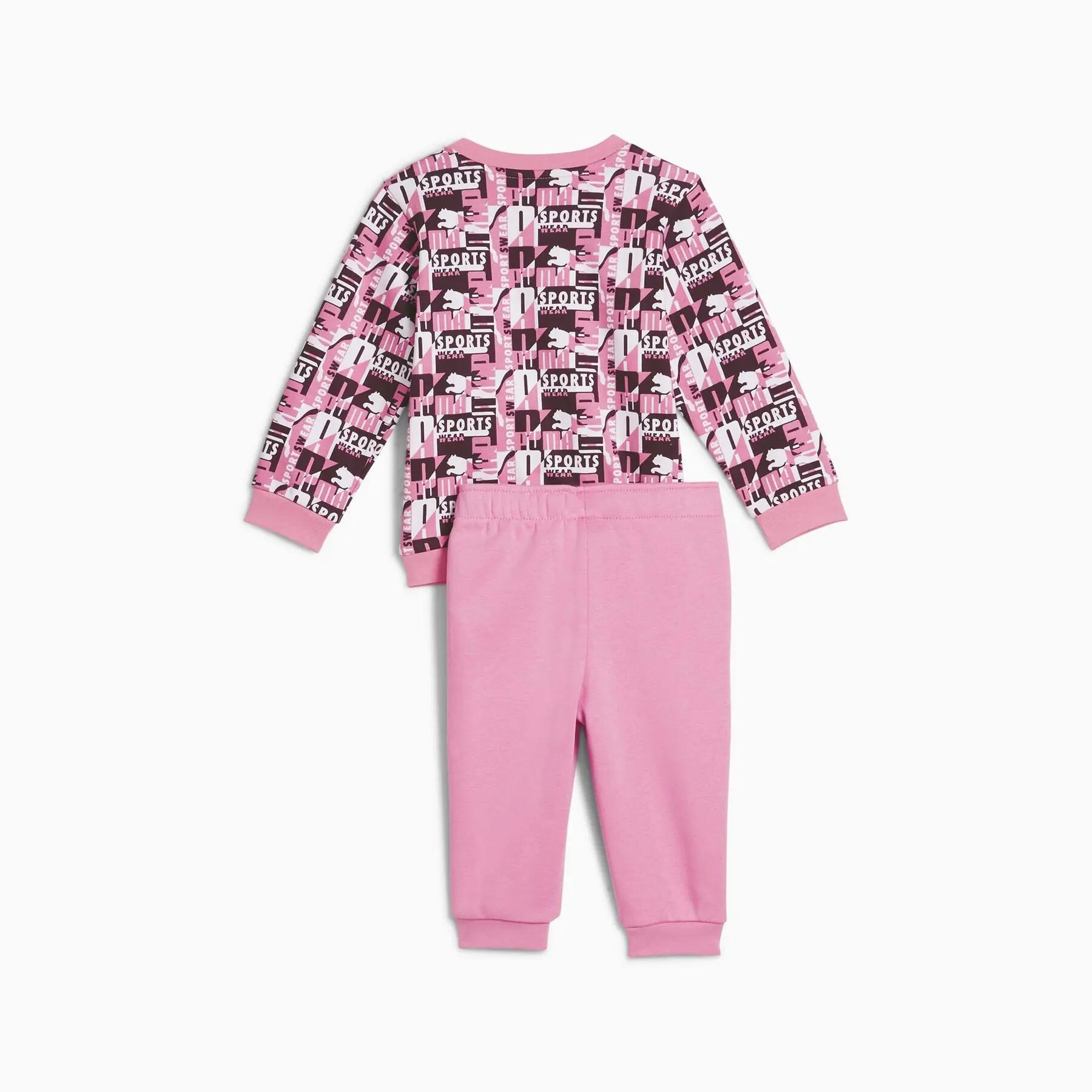 Completo sportivo Puma MINICATS AOP FL da bambina, rosa 68332748 r 68 2/2