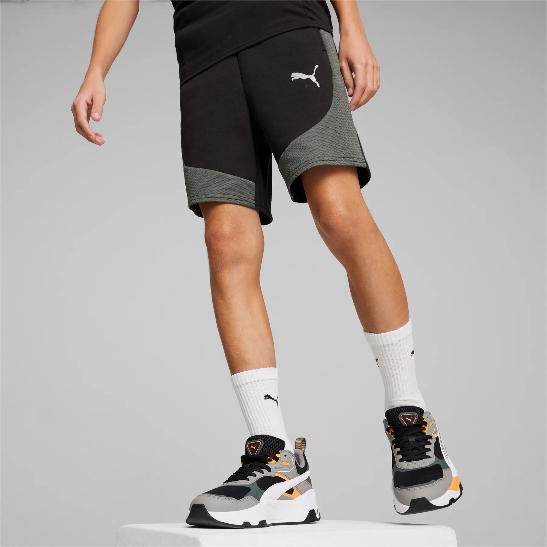 Pantaloncini da ragazzo Puma EVOSTRIPE 8 DK neri 67919701 taglia 164 5/8