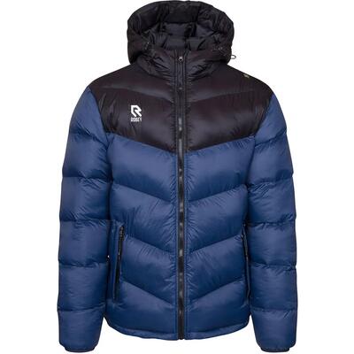 Jas - teamwear - kids - coachjack - warm gevoerd, colorblock - royal/zwart