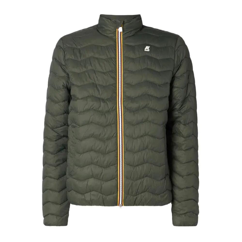 Men's K-WAY Valentine Khaki Quilted Puffer Jacket