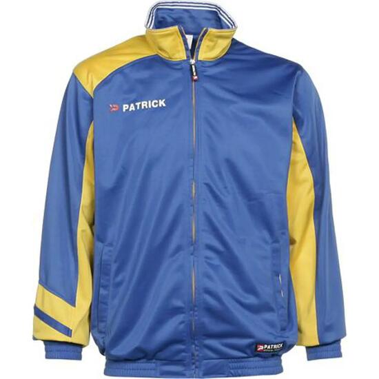 Veste sport - hommes - polyester léger - royal/jaune