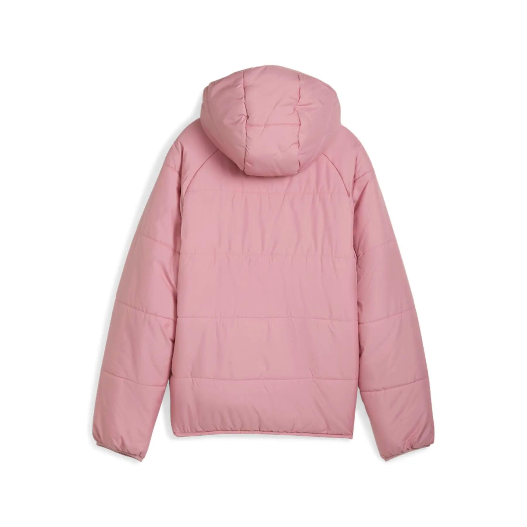 Jaqueta puffer reversível Puma rosa para meninas, modelo 68840765, tamanho 128. 2/6