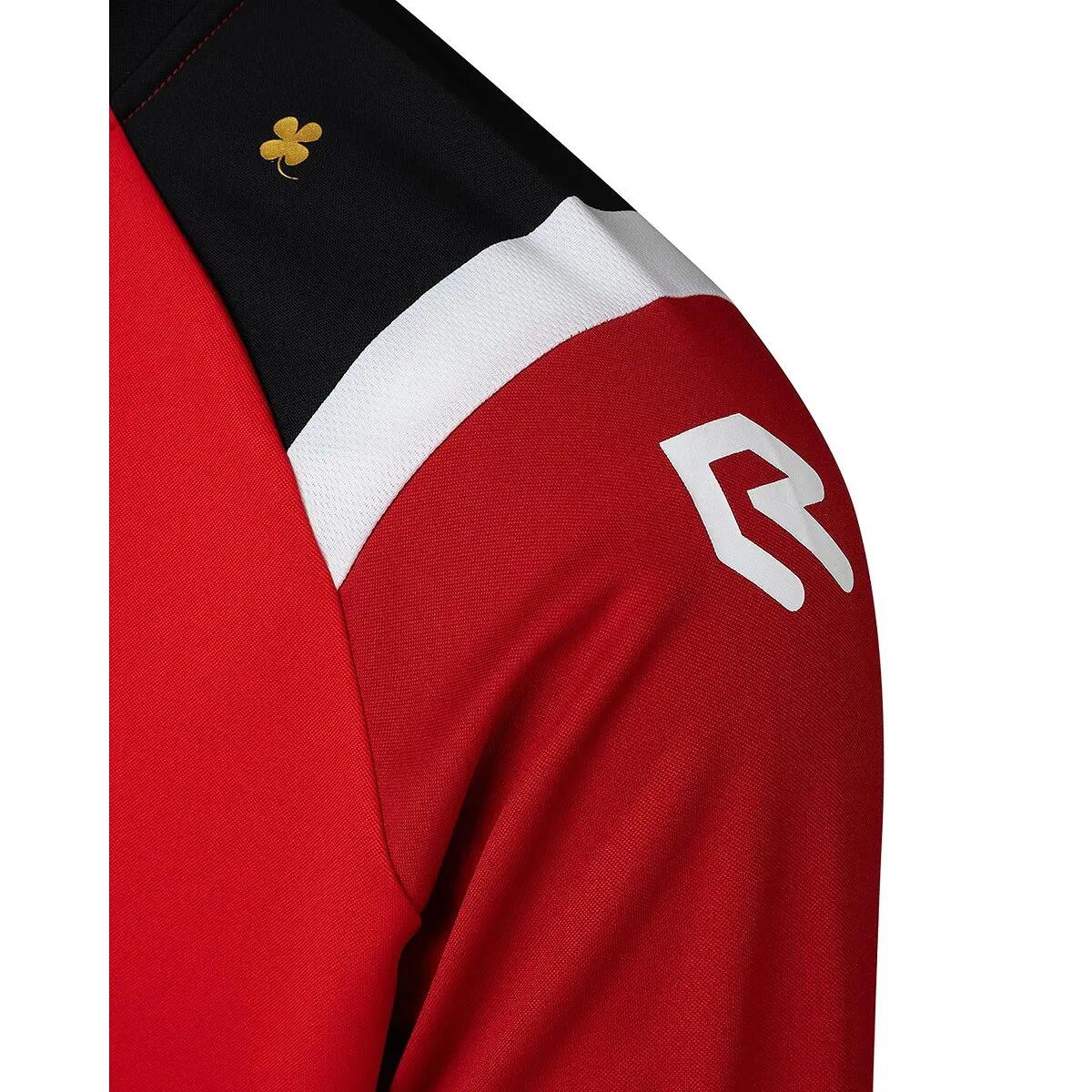 Herren - Training - Jacke - Atmungsaktiv, Full-Zip, Raglanärmel - Grün/Rot 5/5