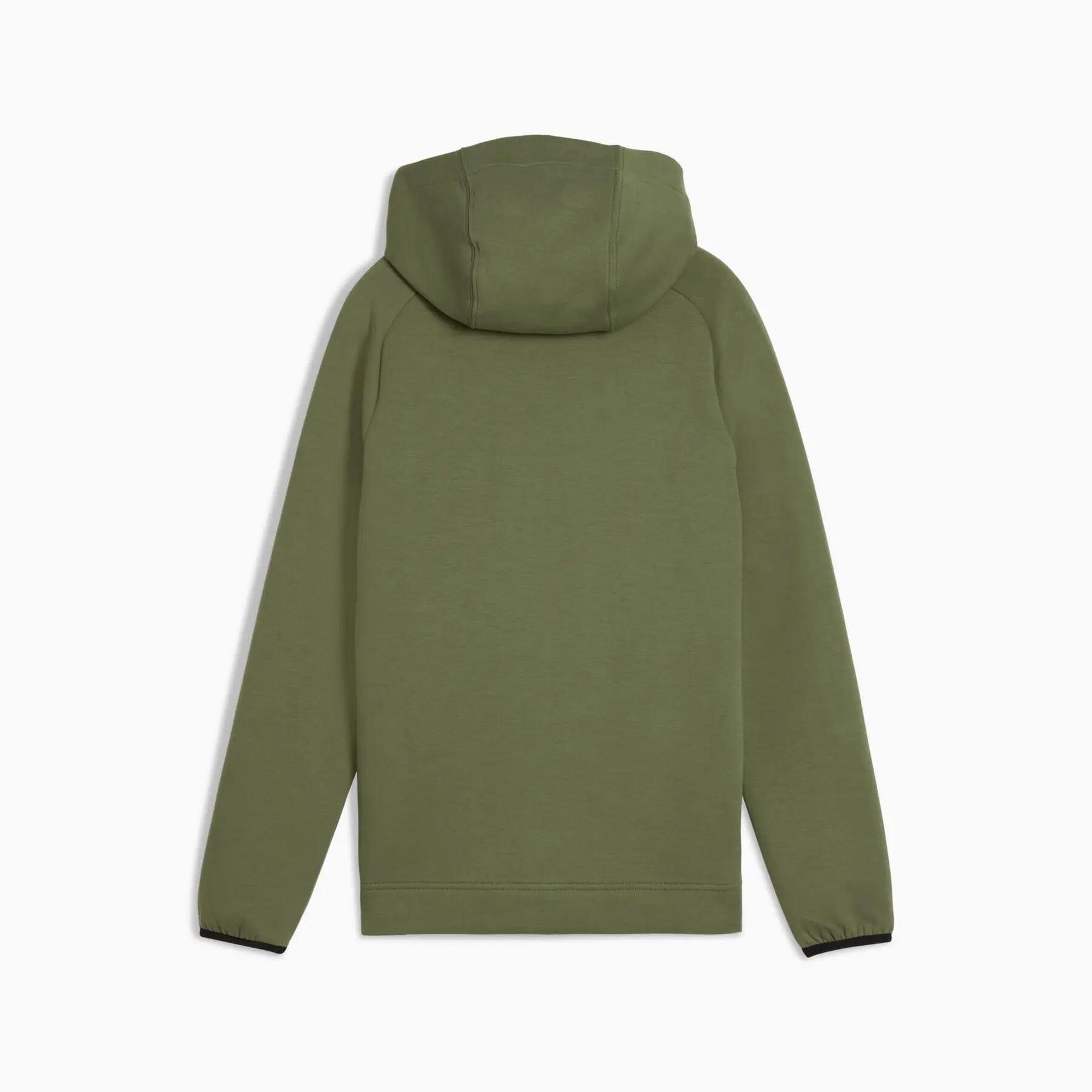 Sudadera con capucha para niño Puma SPACER FZ verde 68858233 talla 176 2/2