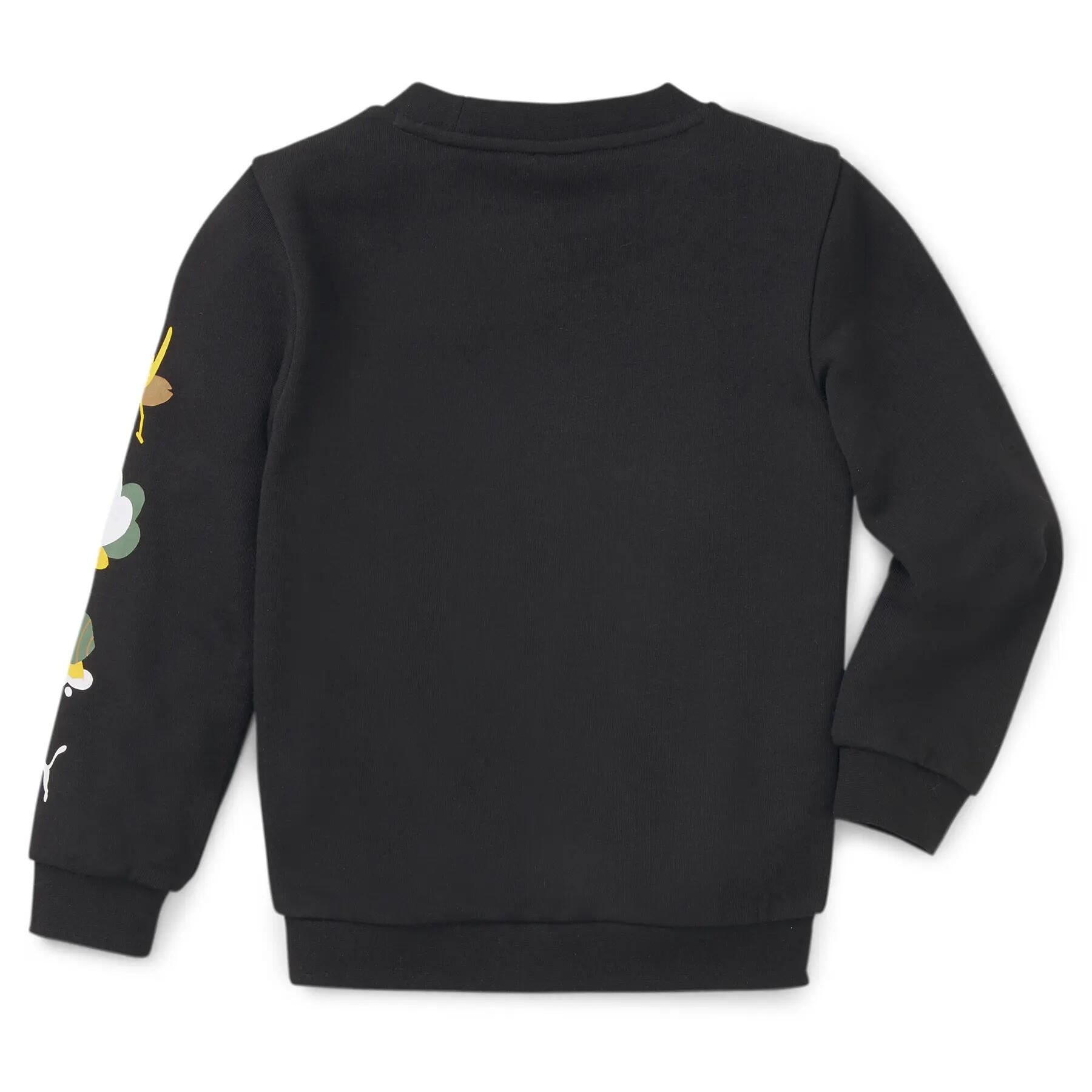 Felpa da bambino Puma SMALL WORLD CREW TR nera 67013101 taglia 92 2/3