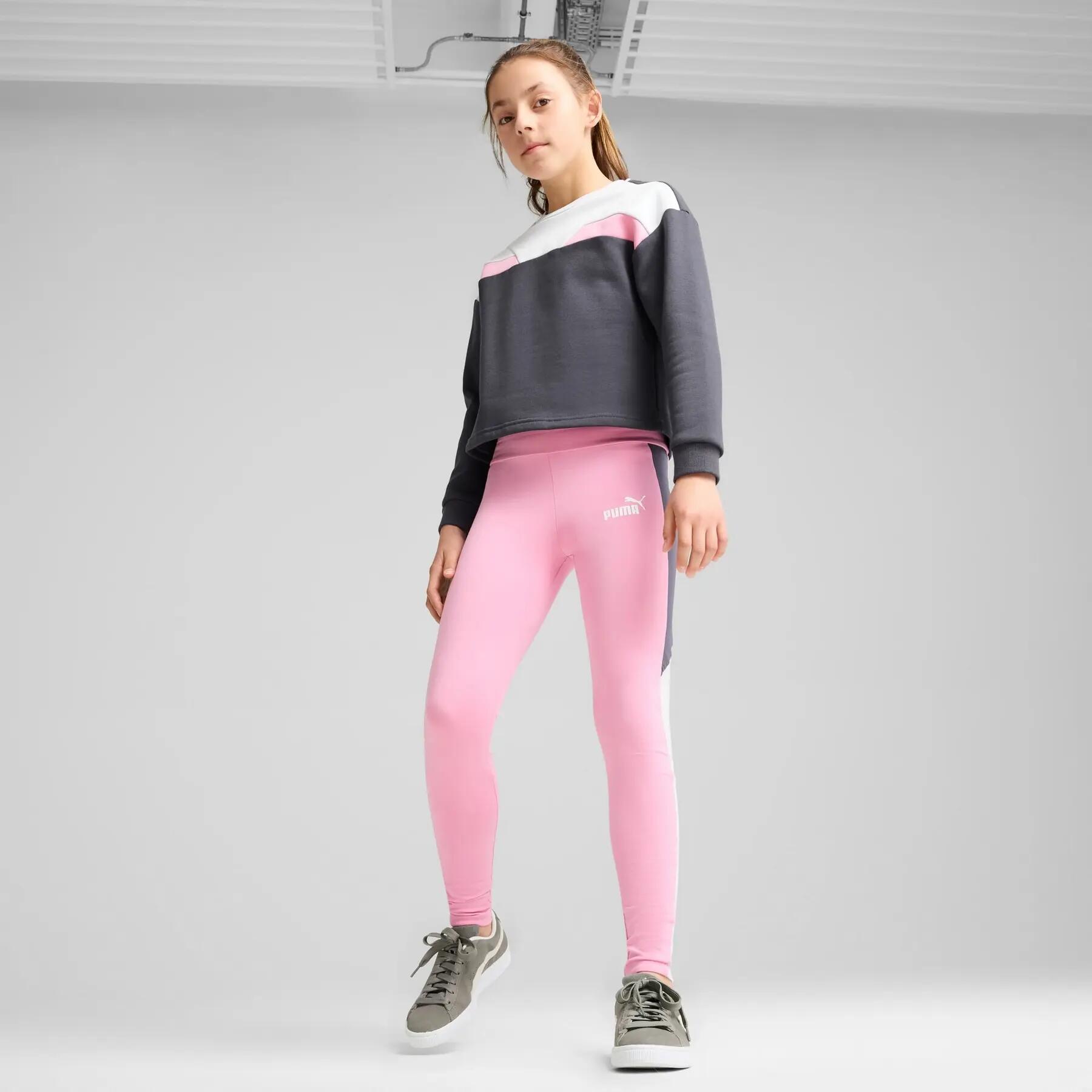 Sudadera Puma POWER CREW FL para niña, color gris, 68178769, talla 164 5/5