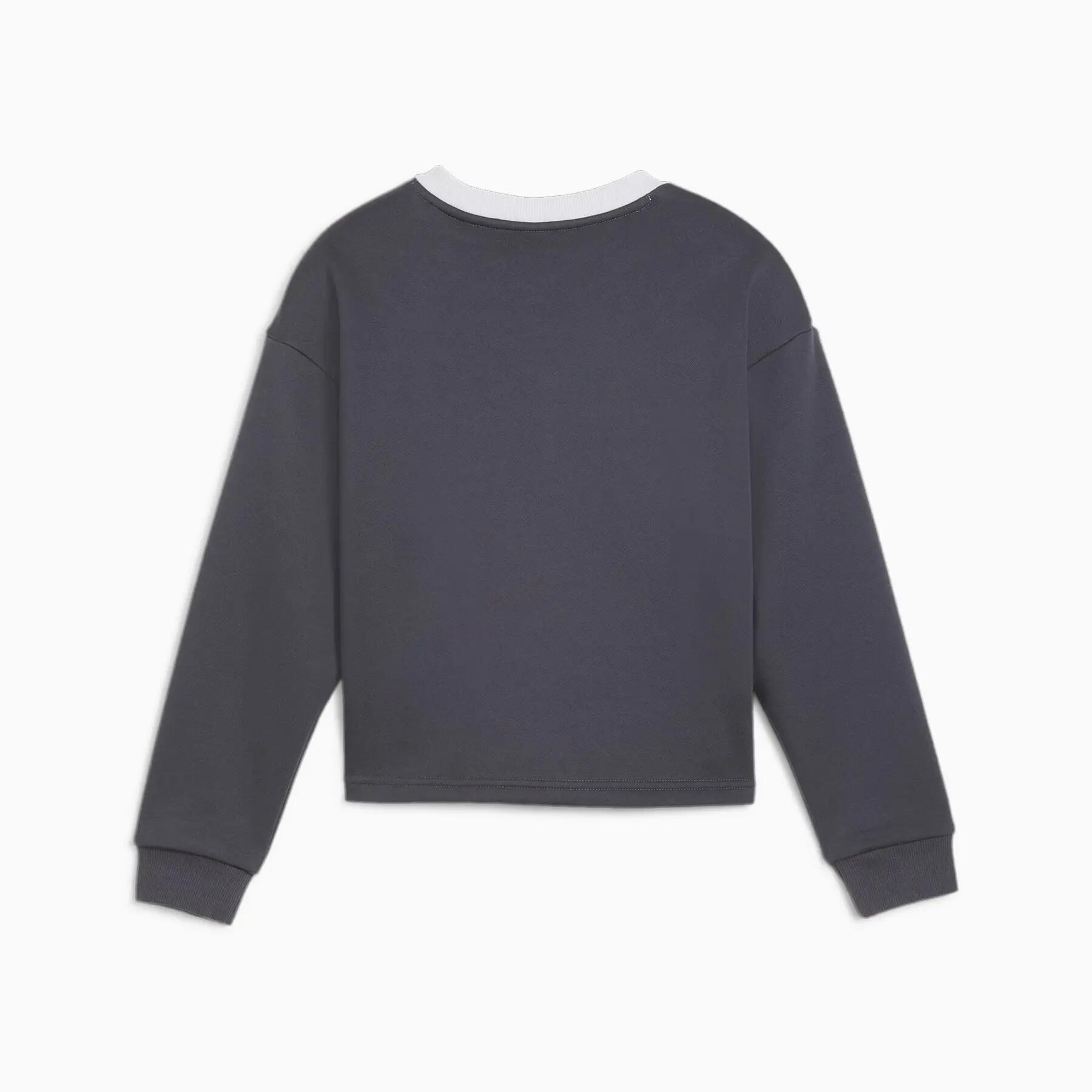 Sudadera Puma POWER CREW FL para niña, color gris, 68178769, talla 164 2/5