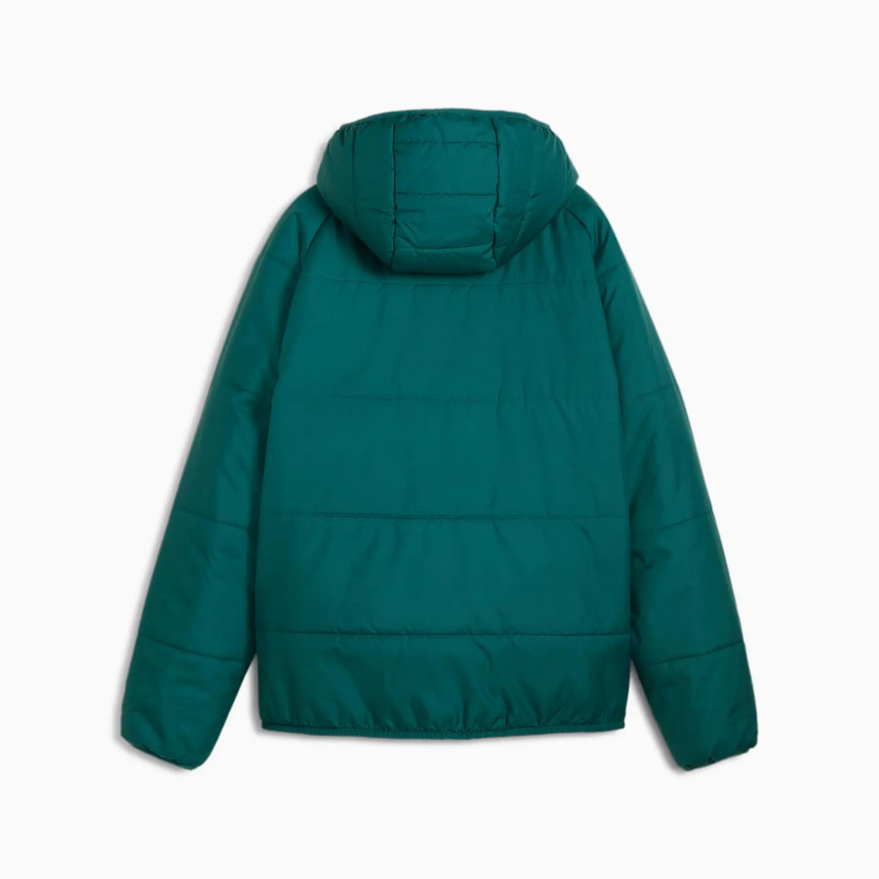 Jaqueta com capuz reversível Puma para meninos, verde, 68283322, tamanho 128. 2/5