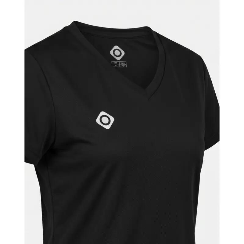 Maglietta da padel donna ALBION elasticizzata traspirante e dal design sportivo 3/4