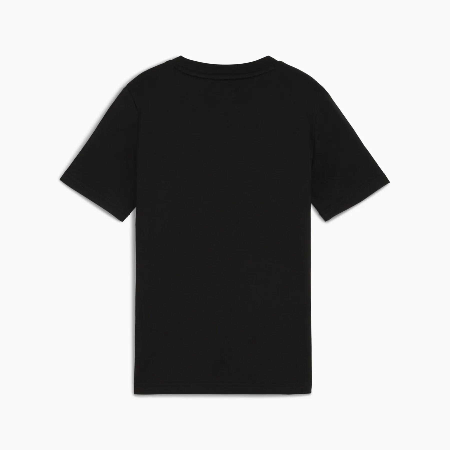 Camiseta infantil Puma ESS LOGO preta 68834001 tamanho 140 2/2