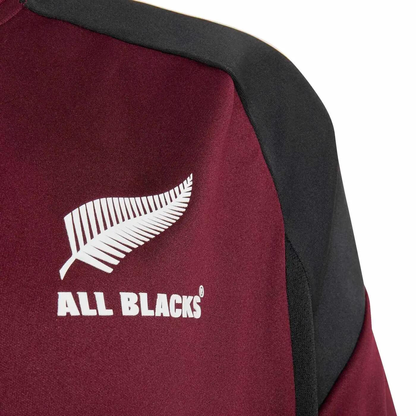 Camiseta Infantil All Blacks Adidas Performance Burdeos 3/5