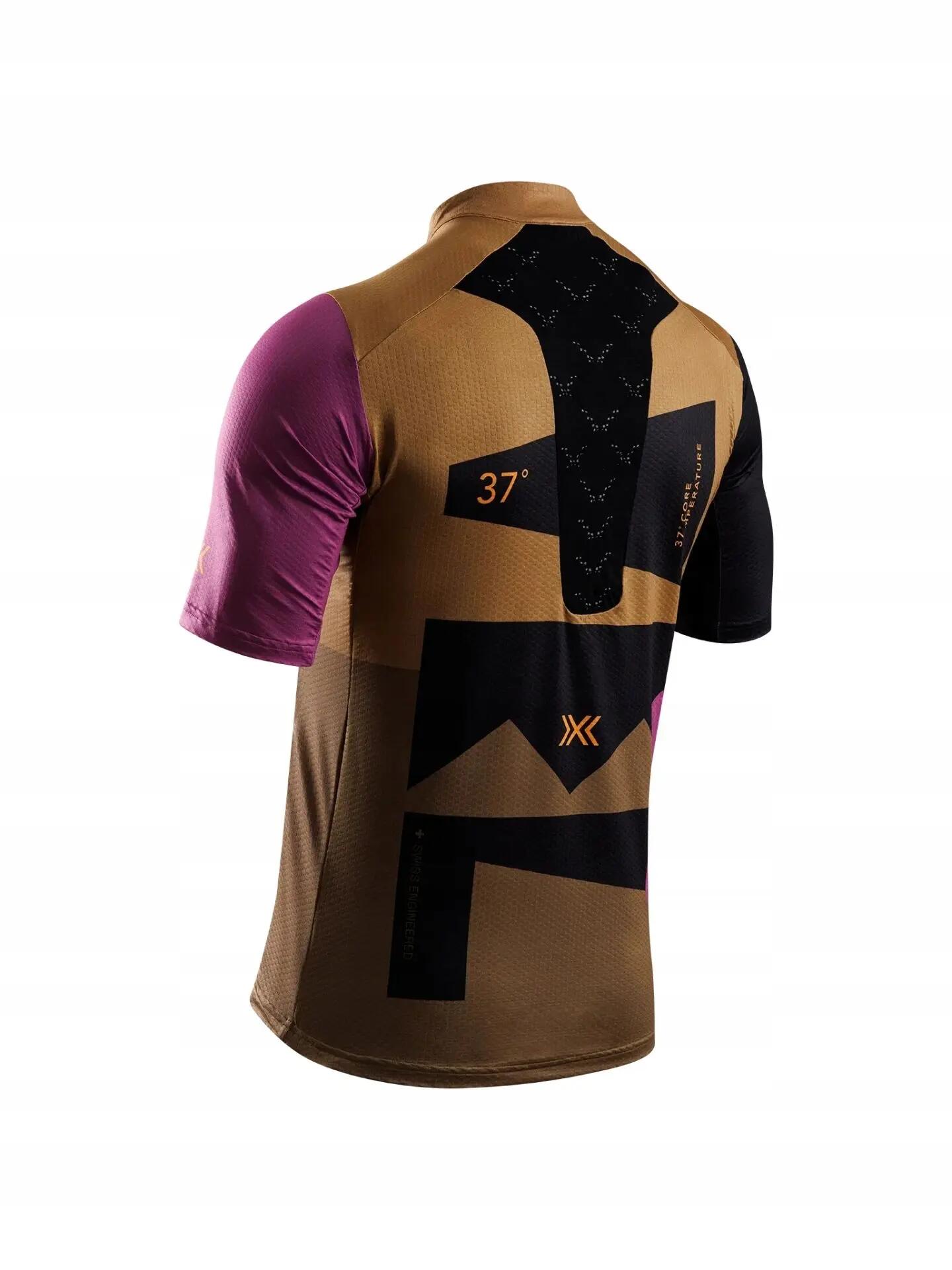 Koszulka męska X-Bionic Corefusion Gravel Jersey Multi Color/Peanut Butter M169