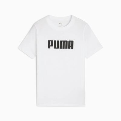 Puma ess logo jongens t-shirt wit 68834002 maat 152