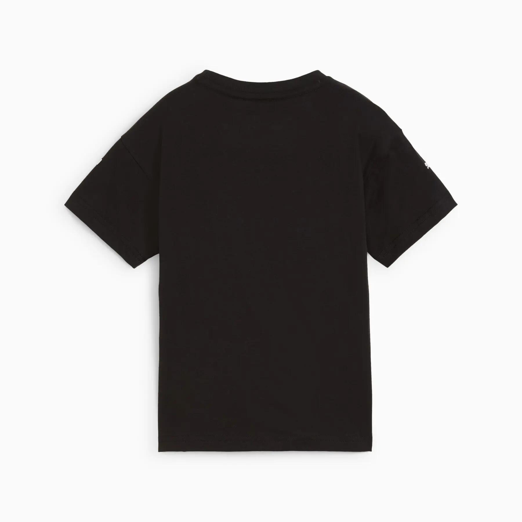 Camiseta infantil Puma BMW MMS preta 62753601 r 92 2/3