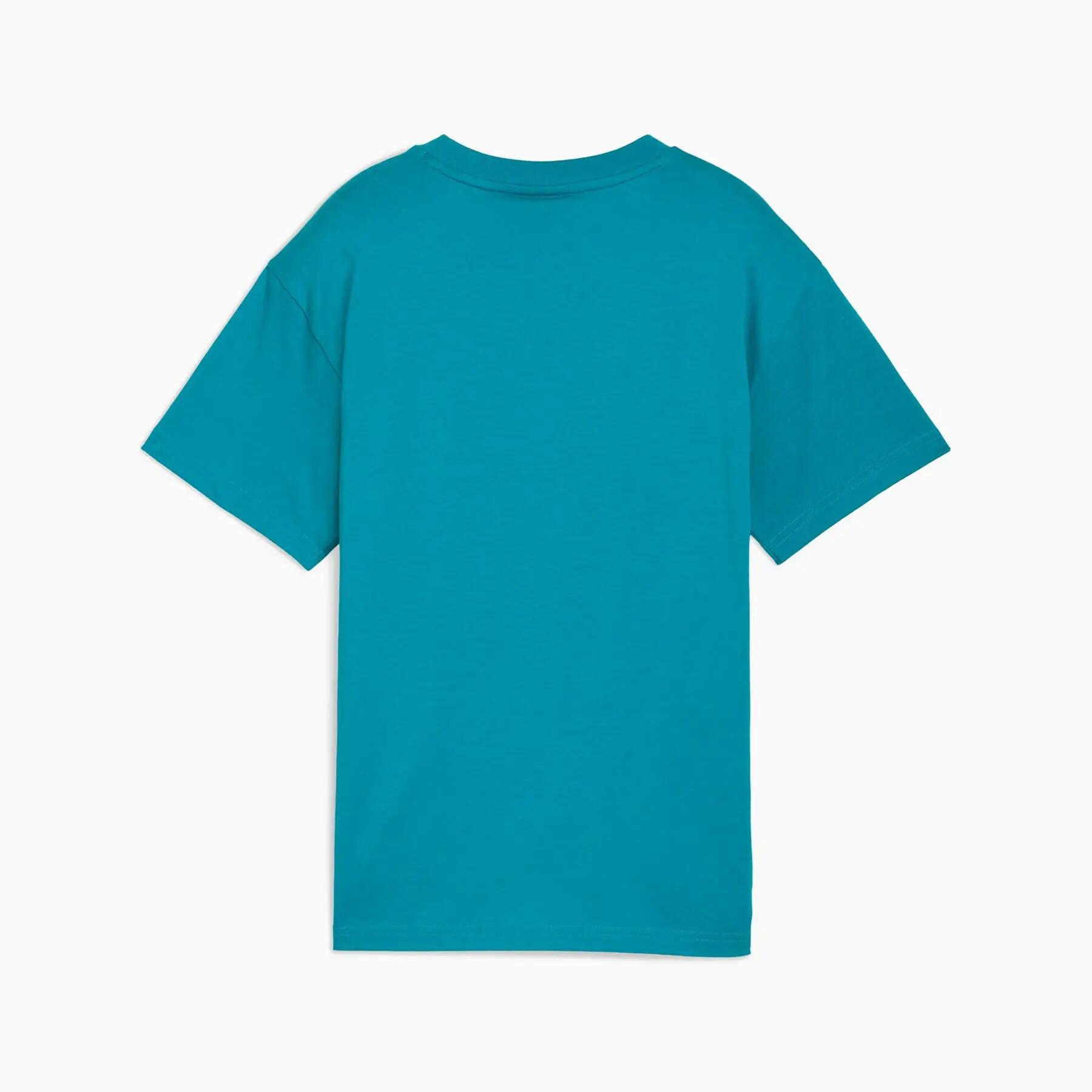 Camiseta infantil Puma GRAPHIC SUPER azul 63222966 tamanho 176 2/3