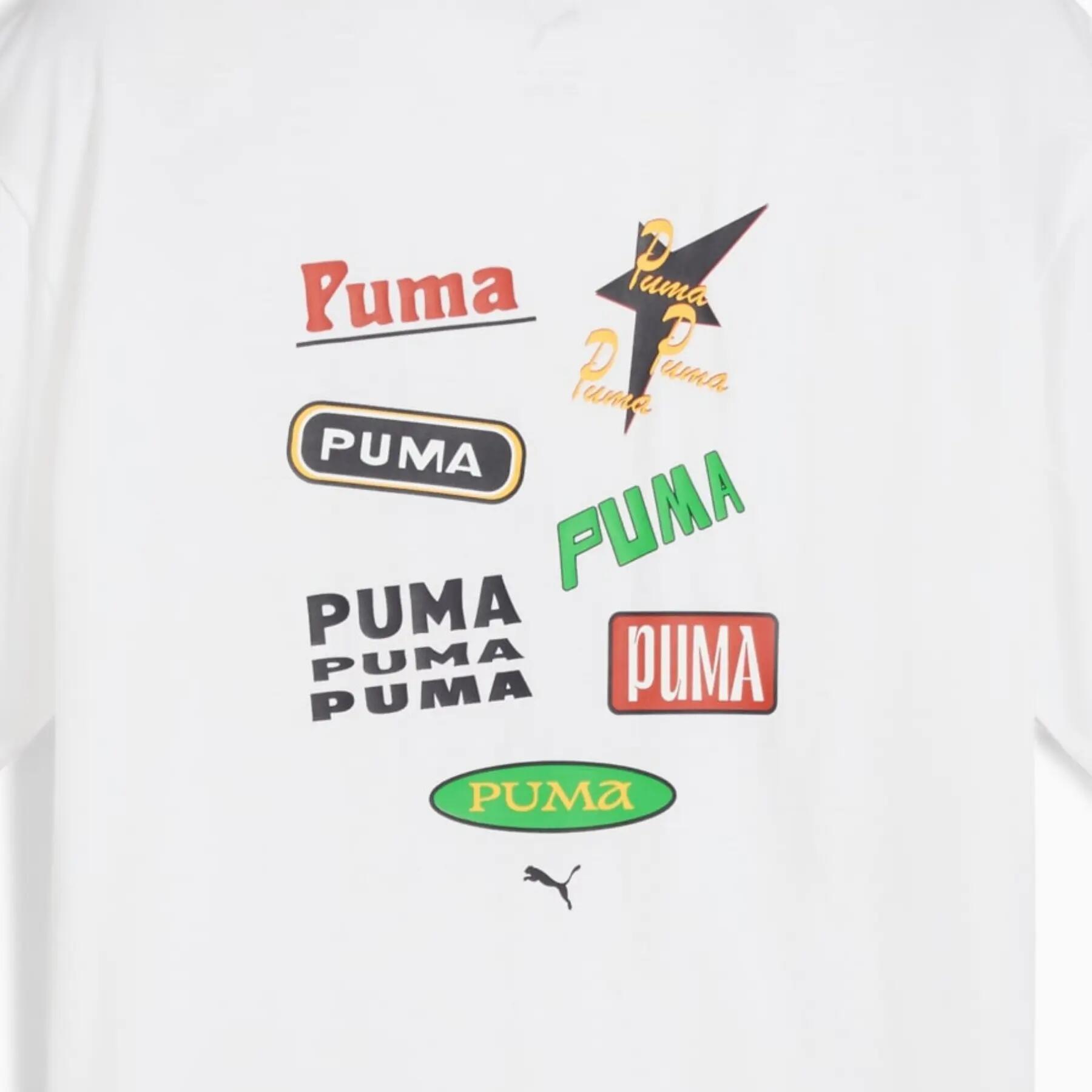 Camiseta feminina Puma ROAD TO UNITY RELAXED GRAPHIC branca 63084302 tamanho 164 3/3