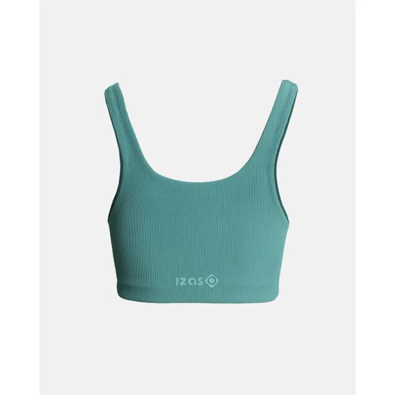 Maglie sportiva da donna jacquard BIXBY TOP con coppa rinforzata 2/4