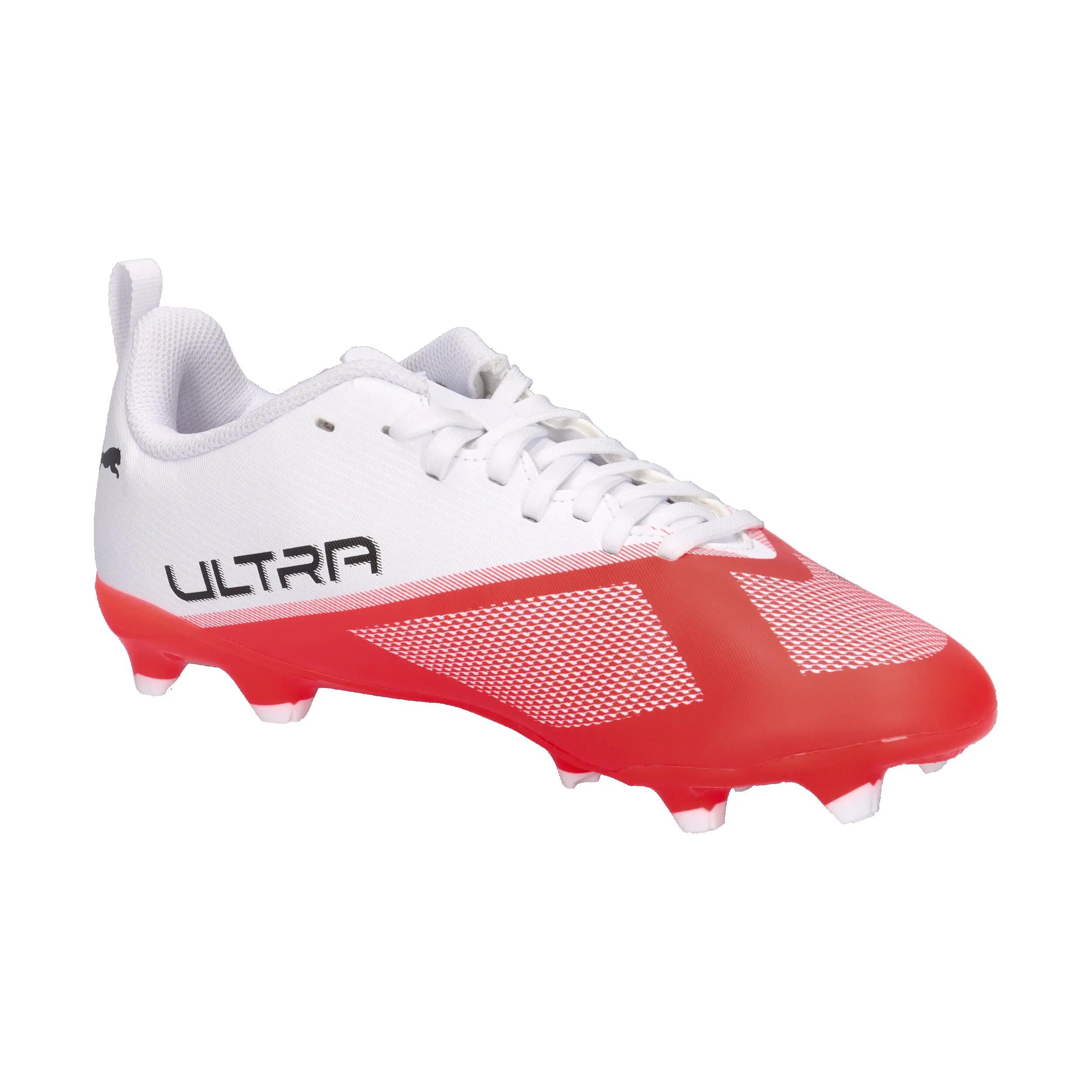 Puma Ultra 7 Play Fg Junior Weiß Und Rot 8/14