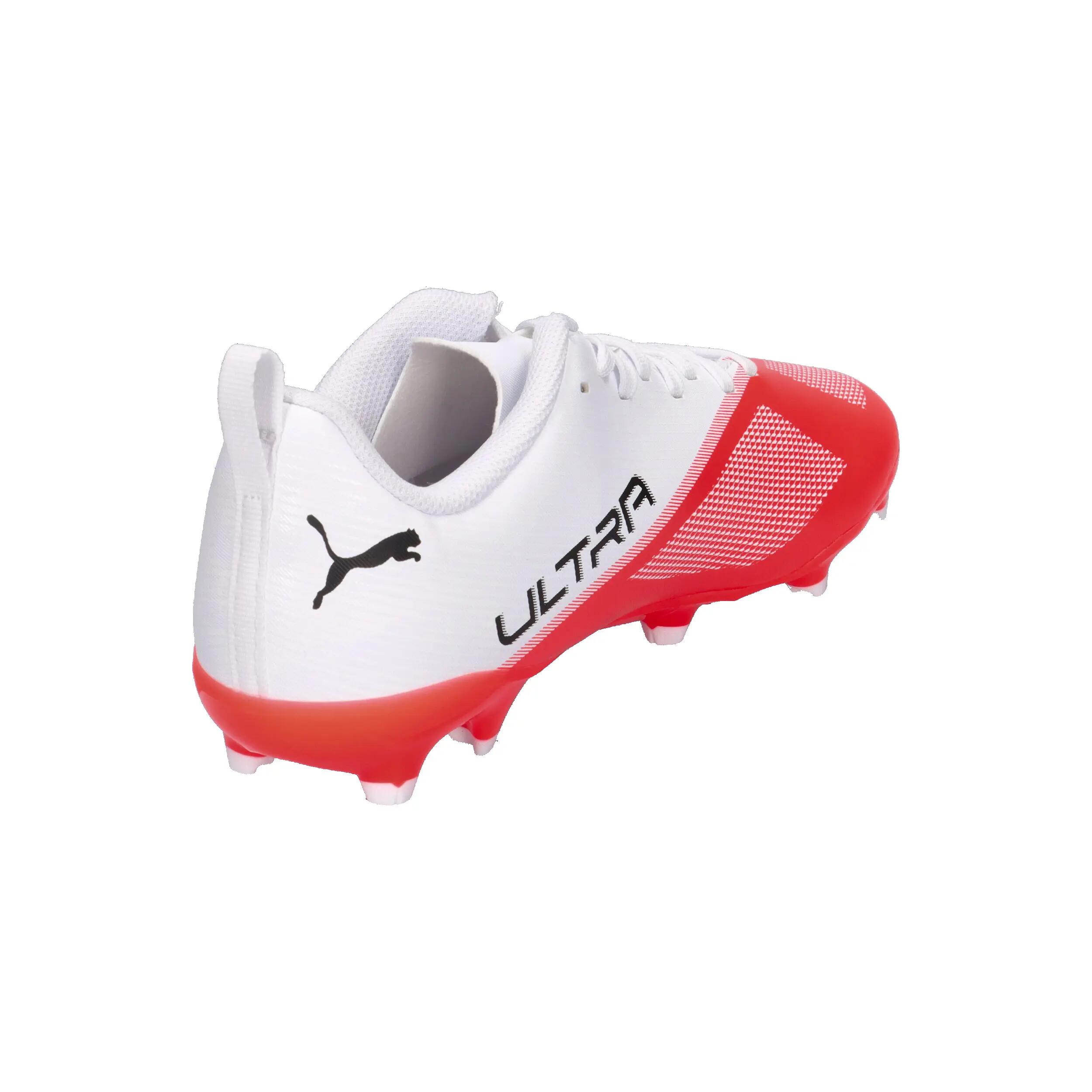 Puma Ultra 7 Play Fg Junior Weiß Und Rot 13/14