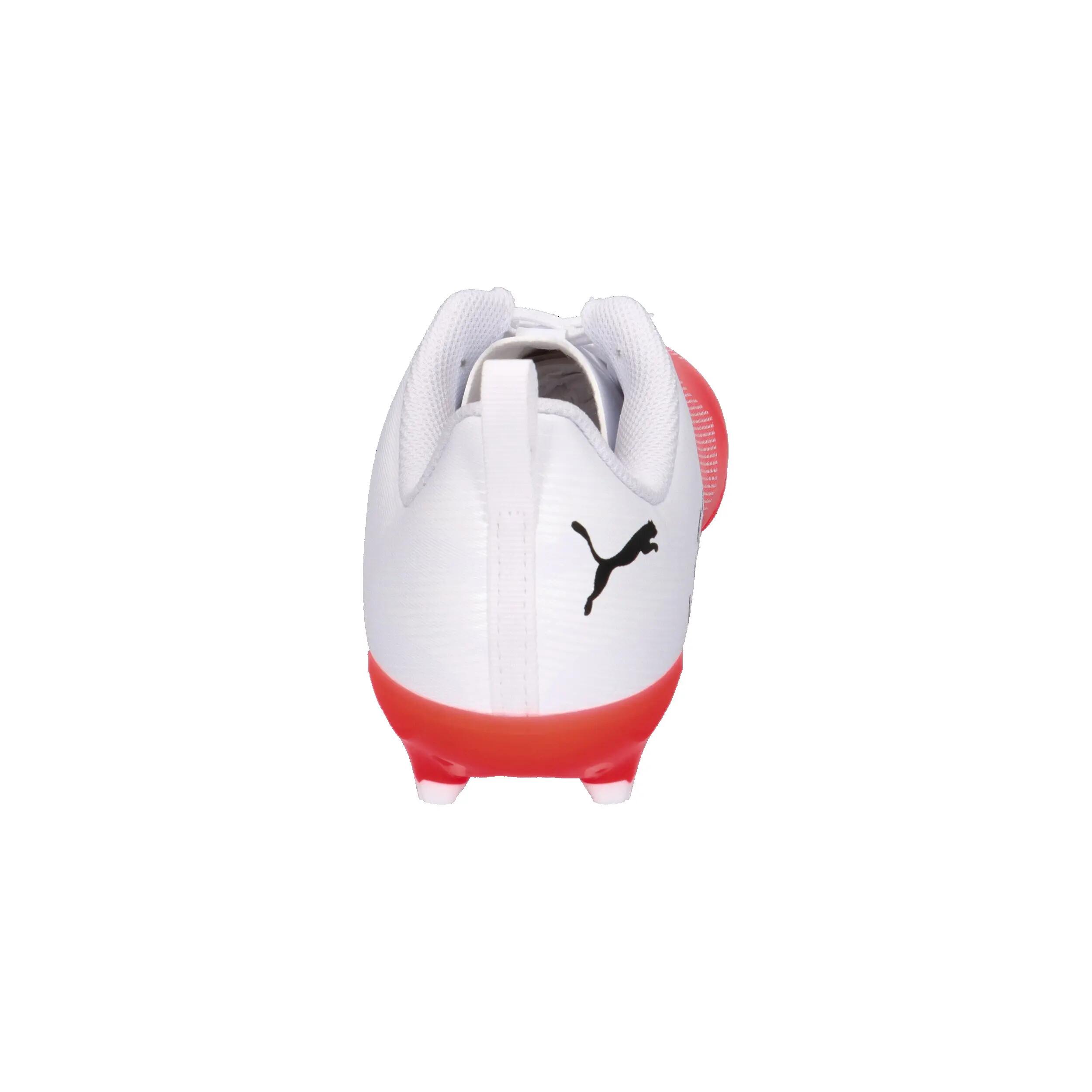 Puma Ultra 7 Play FG Junior White and Red 12/14