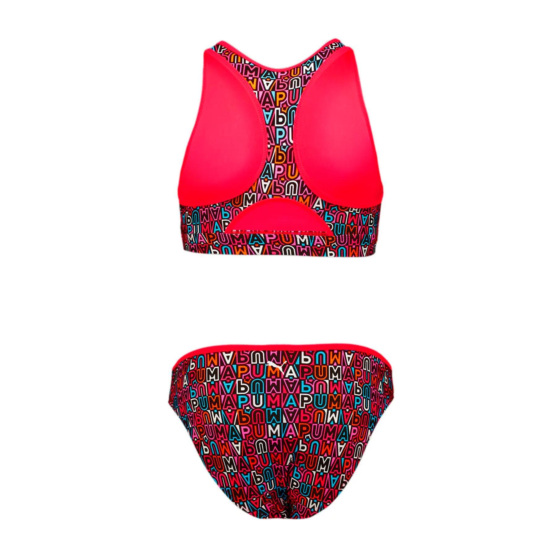 Traje de baño Puma SWIM PRINTED para niñas, multicolor, 94706201, talla 164 2/3