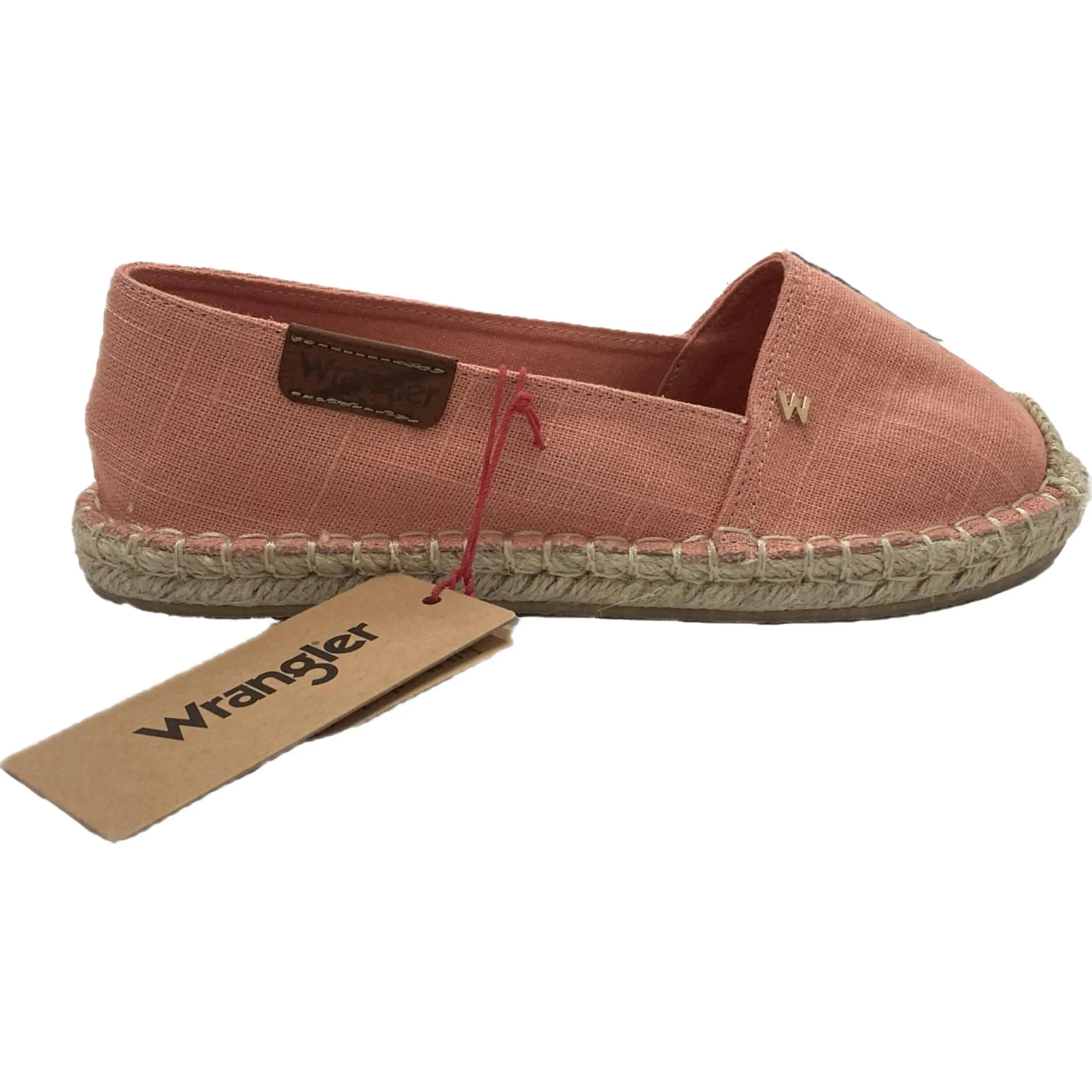 Alpargatas Wrangler Nancy C femininas, cano baixo, em tecido rosa (20241049-43B) 5/5