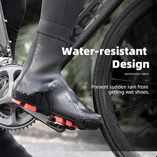 Überschuhe wasserdicht winddicht mit Fleece für Rennrad & MTB 2/6