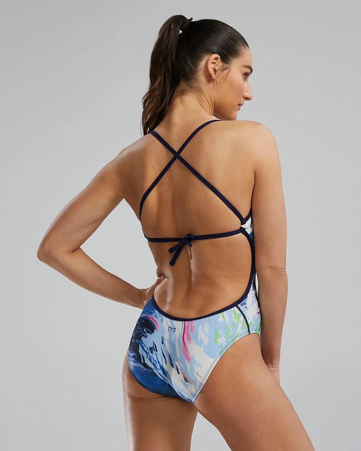 Maillot femme TYR Durafast Elite Transient résistant au chlore natation 2/5