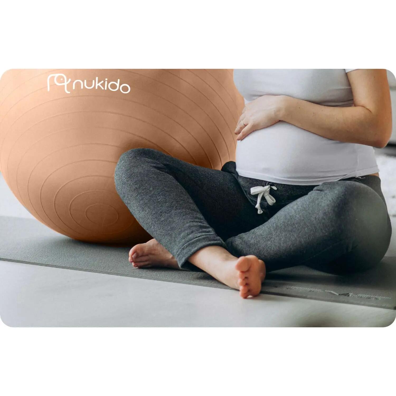 Pelota de aeróbic para embarazadas de 65 cm NS-951 color beige 6/8