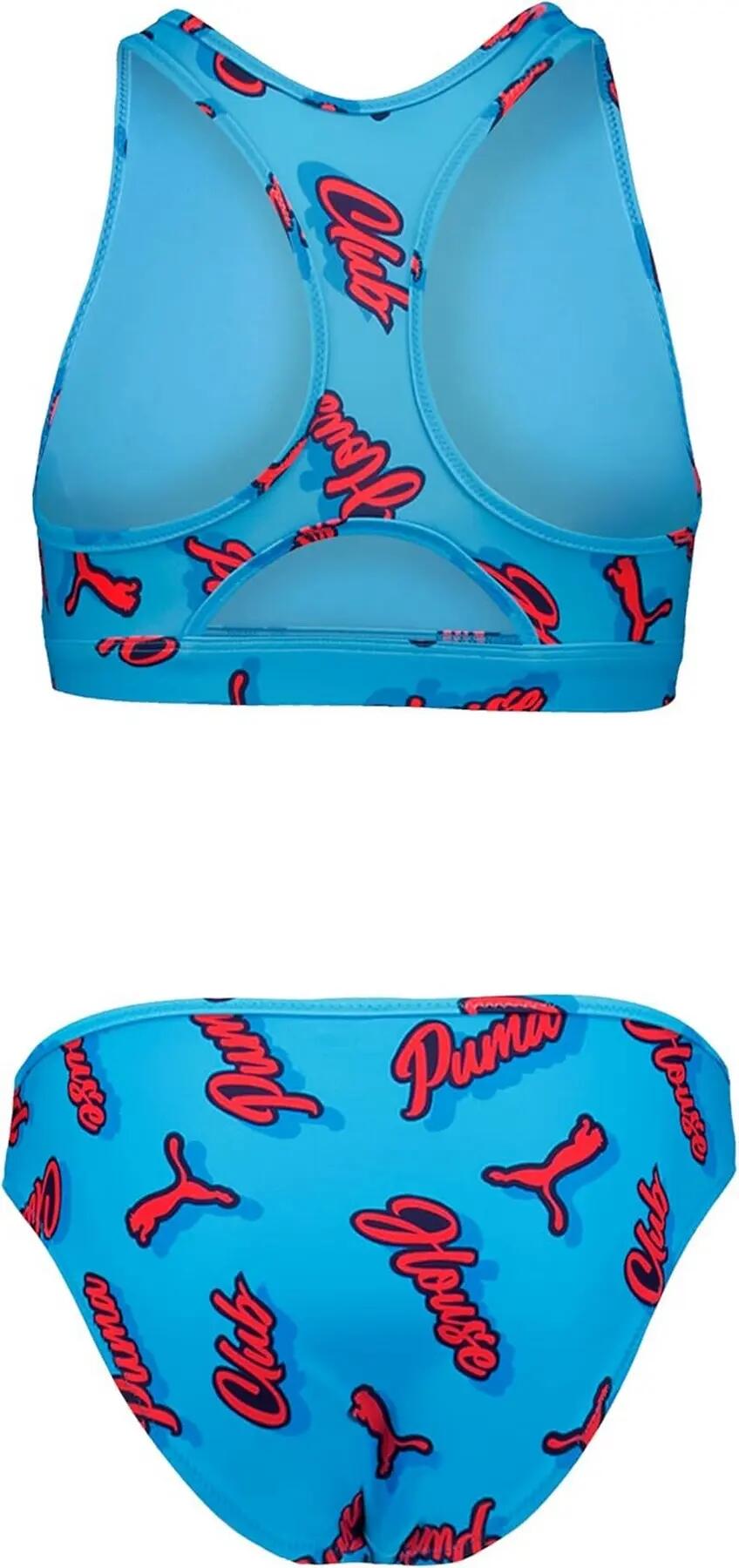 Traje de baño Puma SWIM PRINTED para niña, color azul, 94706202, talla 152 2/3