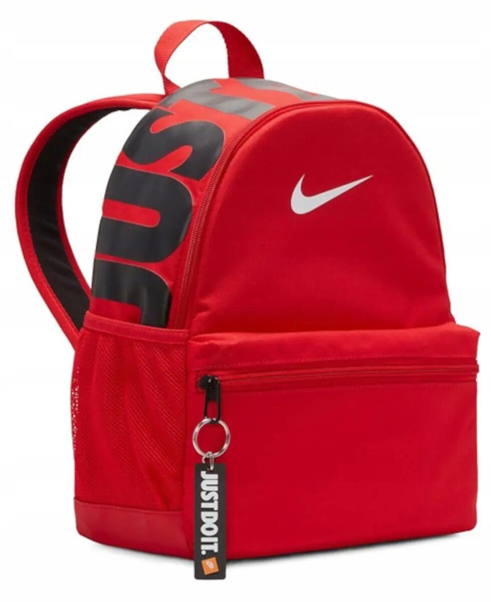 PLECAK NIKE DR6091-657 sportowy miejski mały szkolny na wycieczkę czerwony 3/4
