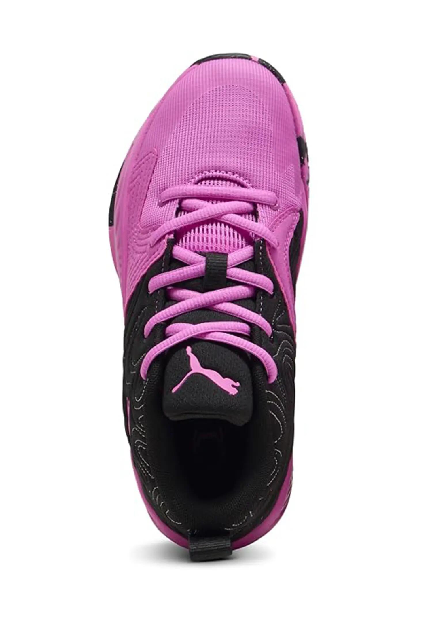 Puma Unisex Court Pro 3 Mid Basketballschuhe 313830-05  Black-Electric Orchid 3/5