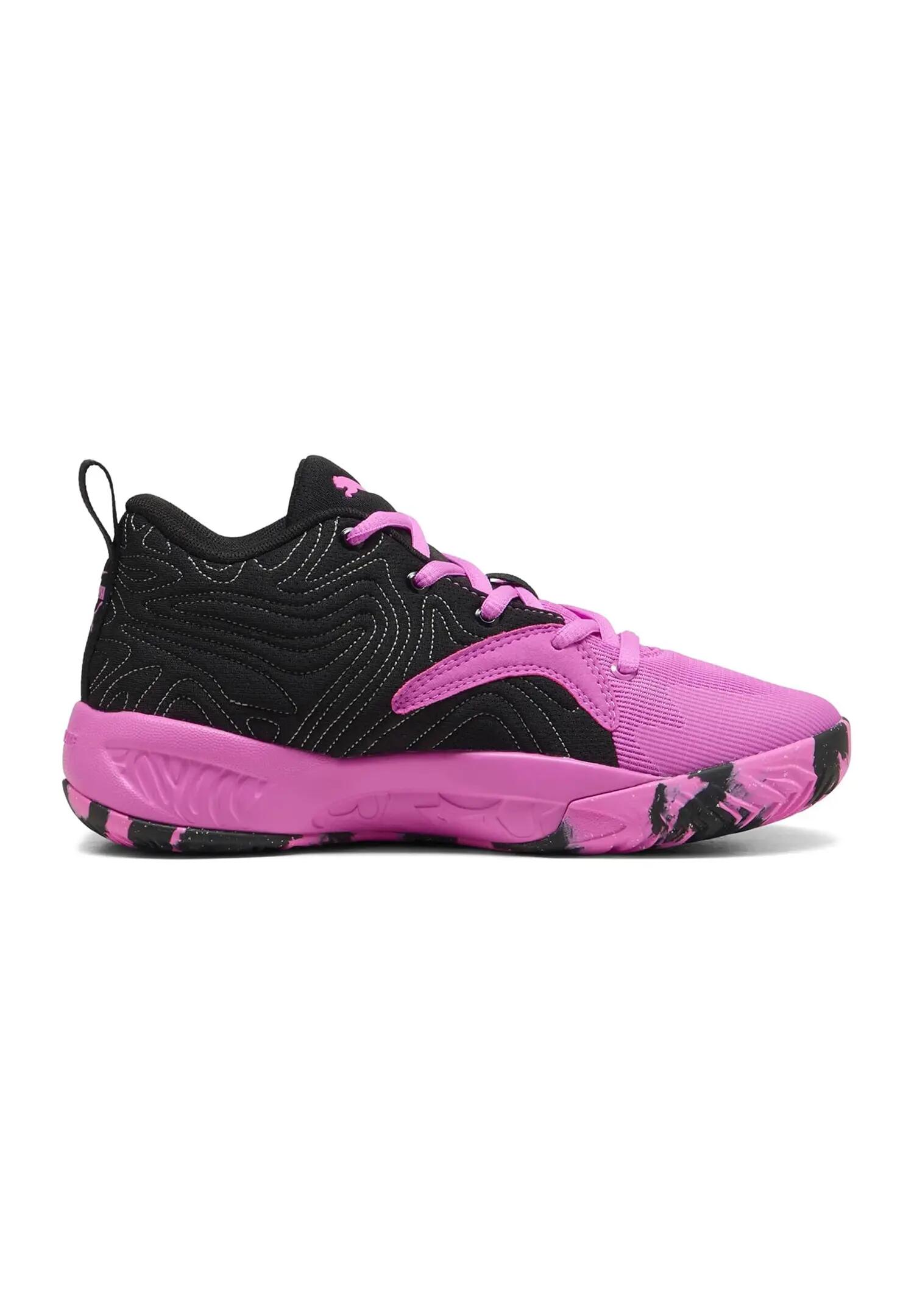 Puma Unisex Court Pro 3 Mid Basketballschuhe 313830-05  Black-Electric Orchid 2/5