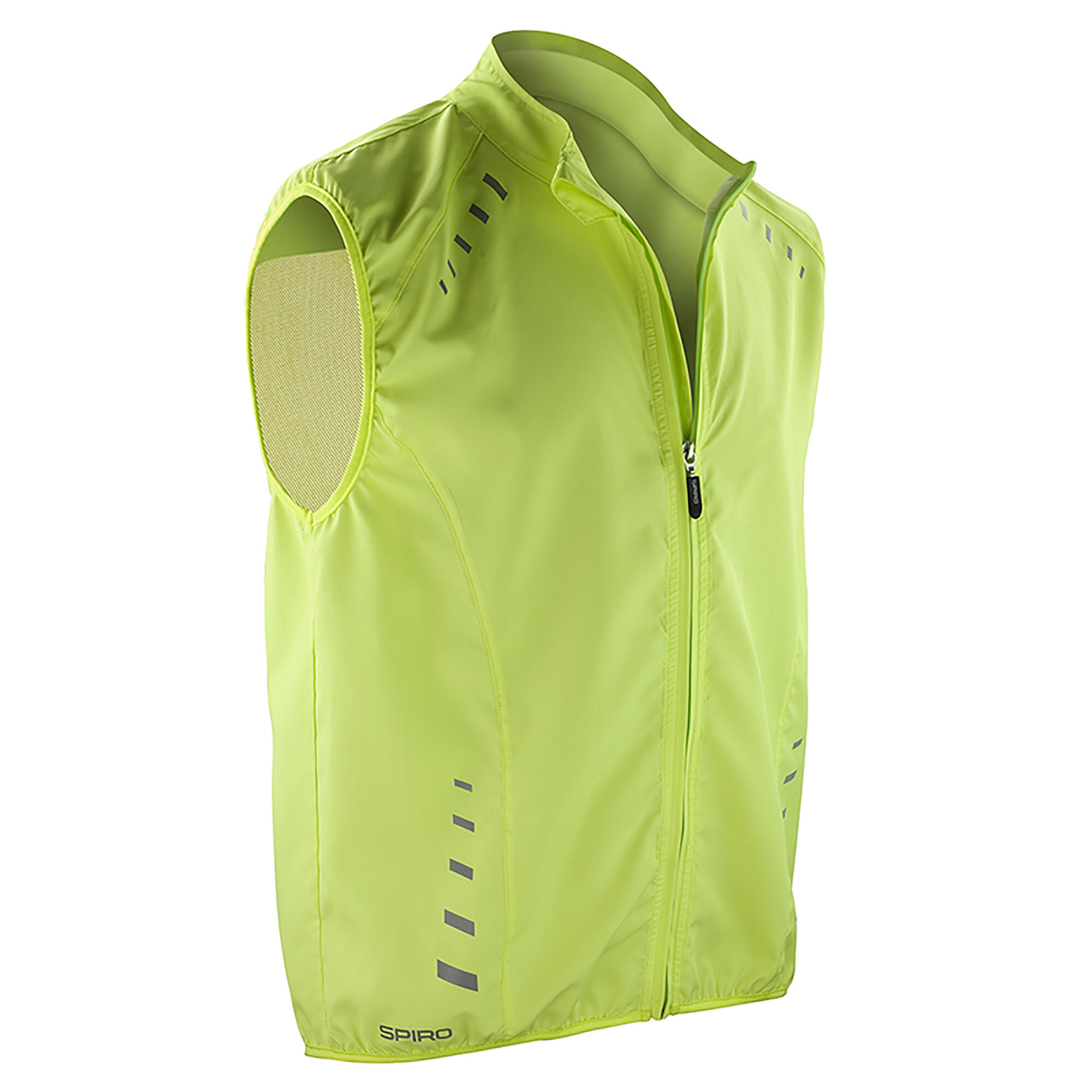 SPIRO Mens Bikewear Crosslite Training Gilet / Sports Bodywarmer (Neon Lime)