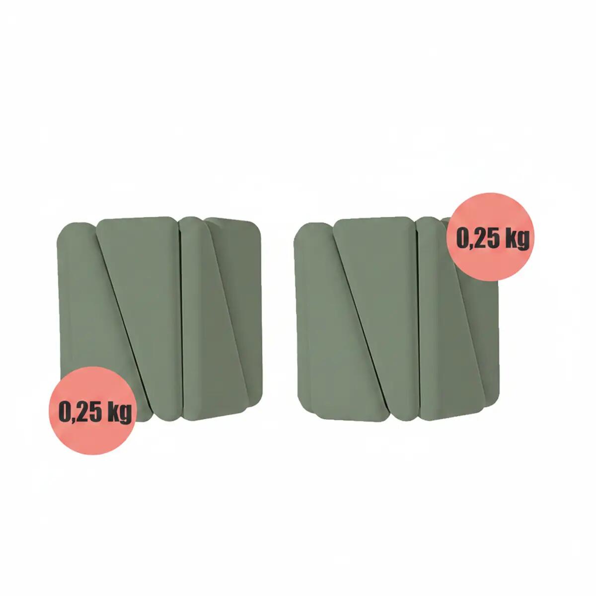 OBCIĄŻNIKI NA KOSTKI CIĘŻARKI NA RĘCE NOGI DO ĆWICZEŃ REGULOWANE 2x 0,25 KG 5/6