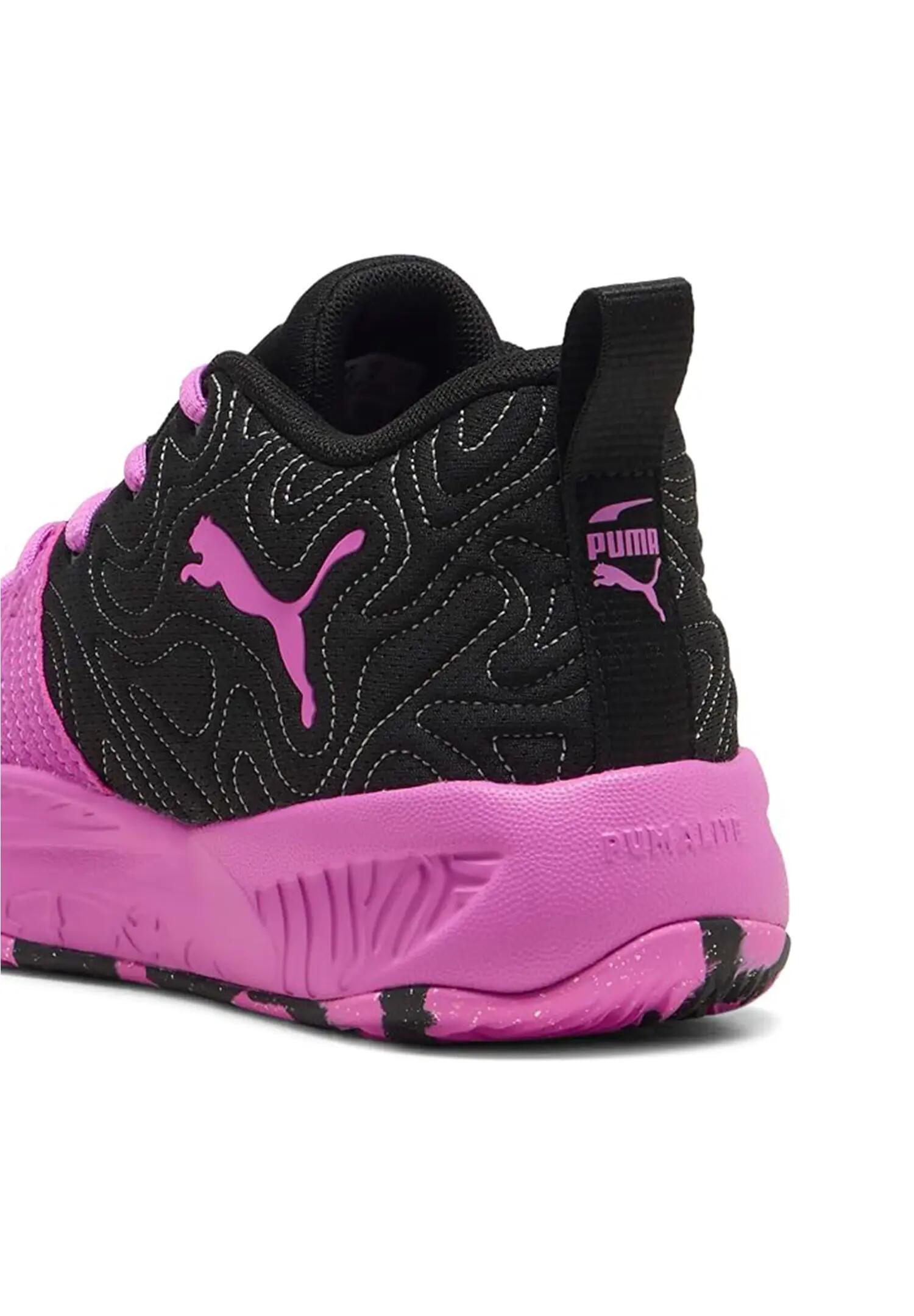 Puma Unisex Court Pro 3 Mid Basketballschuhe 313830-05  Black-Electric Orchid 5/5