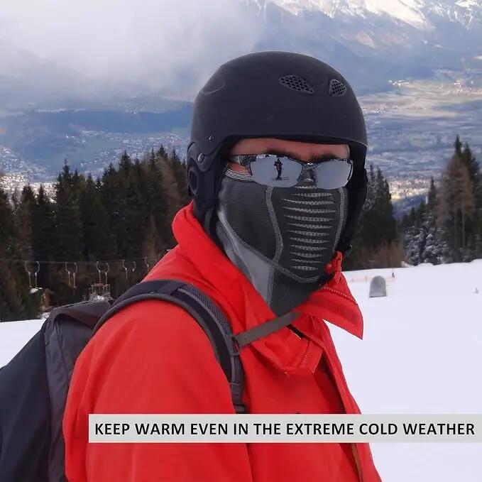 Winter-Sturmhaube winddicht atmungsaktiv für Radfahren & Motorrad 6/6
