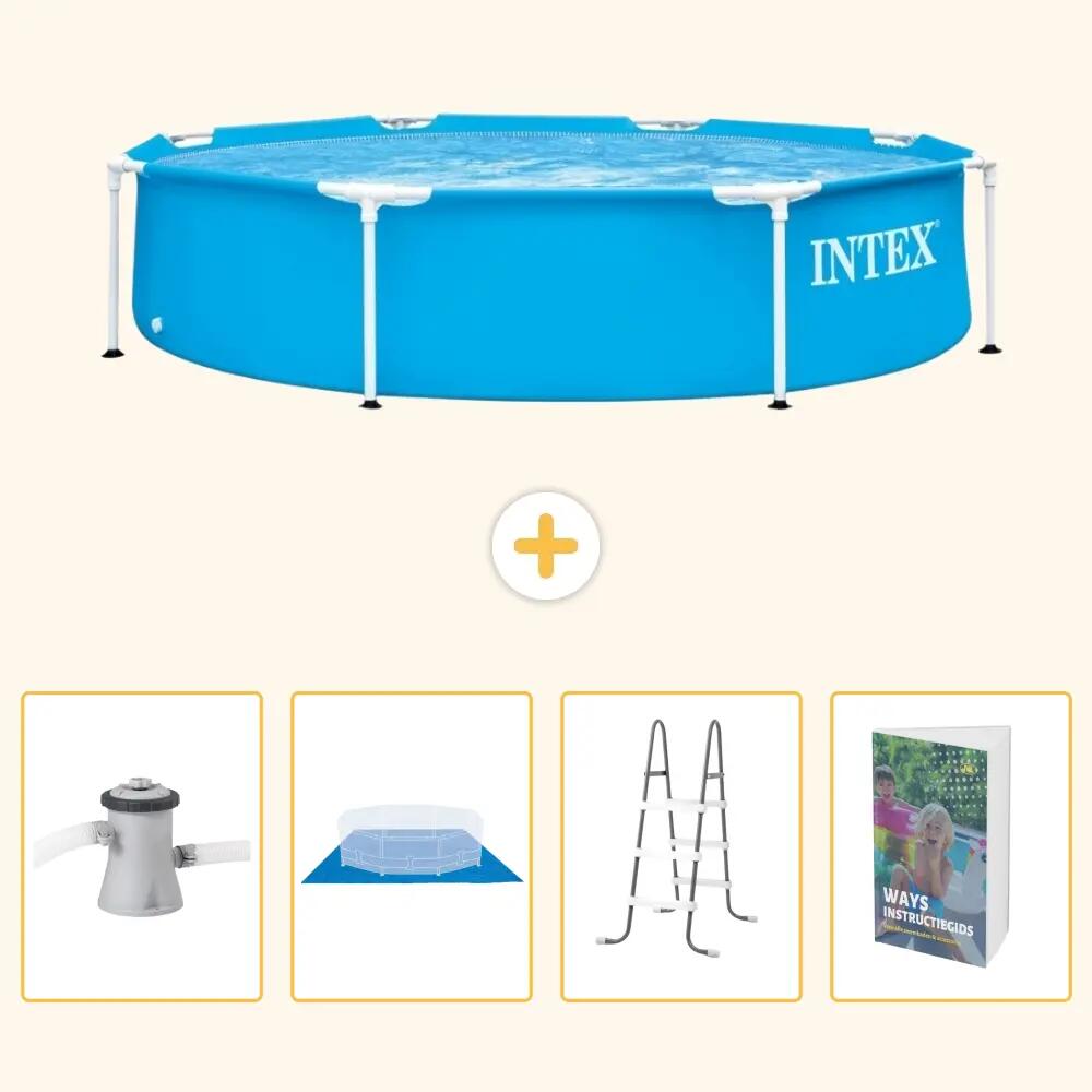 INTEX Piscina con estructura Redonda - 244x51 cm - 5-piezas SCB122 1/7