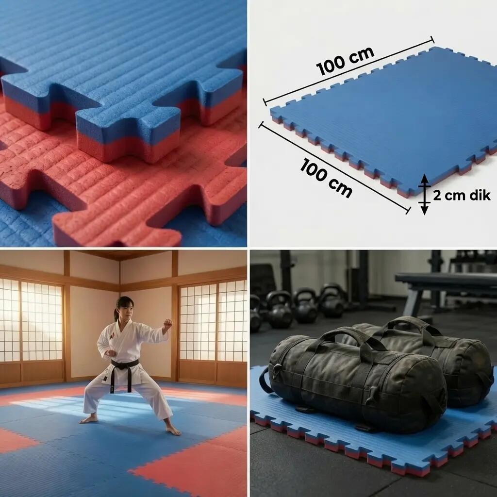 Dalles Tatami Puzzle – Lot de 10 – Tapis de Sport de Combat – 10 m² – 100 x 100 4/8
