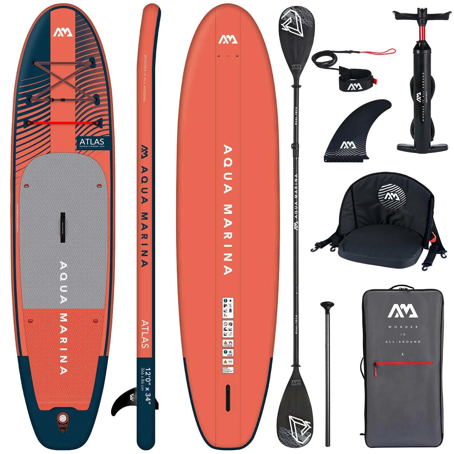 Deska SUP Aqua Marina Atlas 12'0 366 cm Combo High Back 1/15