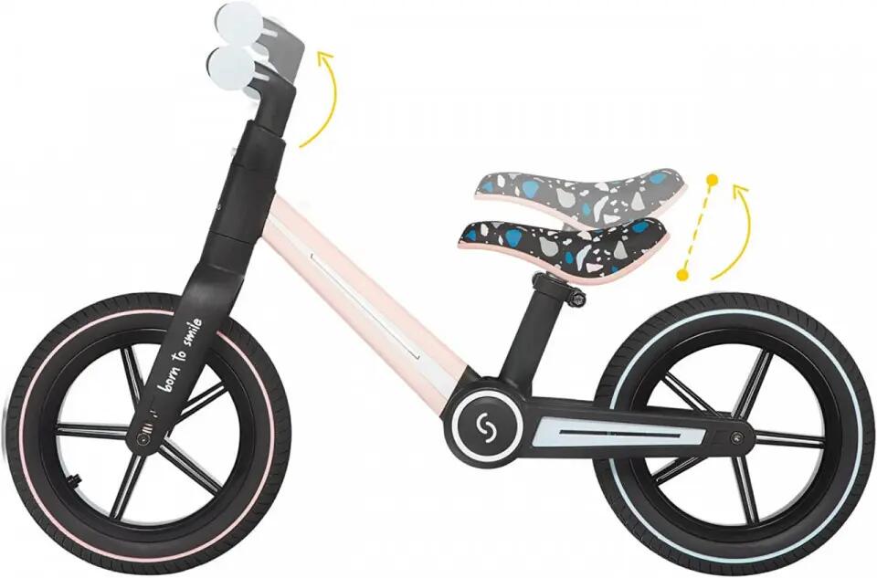 Bicicleta pliabila fara pedale Skiddou Ronny, Keep Pink 3/5