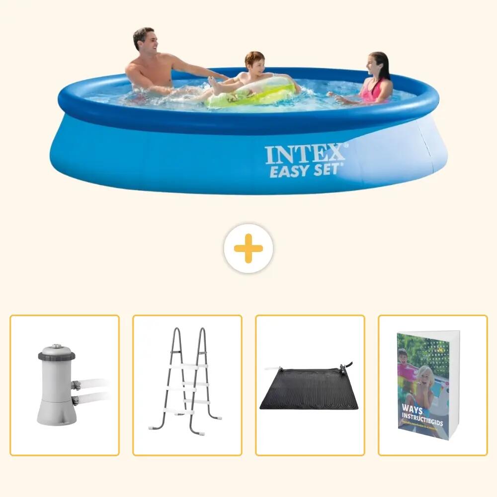 INTEX Piscina Easy Set Rotonda - 366x76 cm - 5-pezzi SCB112 1/7