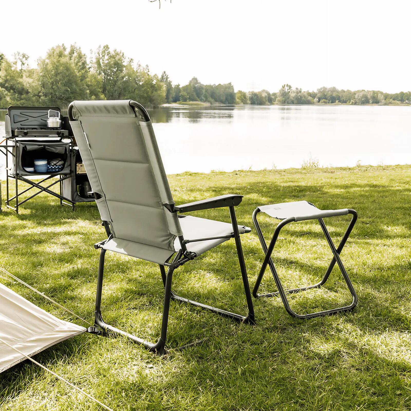 Sedia da campeggio Lago pieghevole alluminio 2,9 kg 3/7