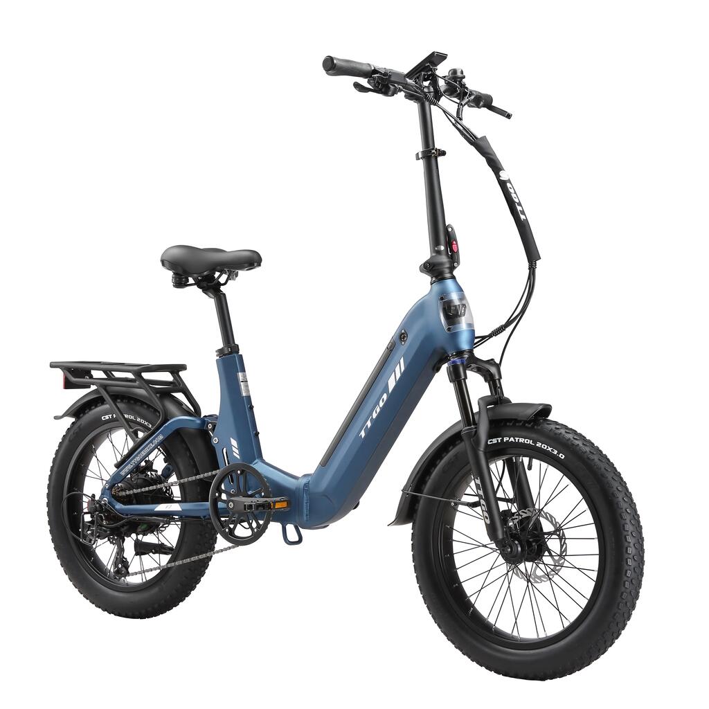 Сгъваем електрически велосипед TTGO F7, Батерия 48V 15AH, Гуми 20*3.0 инча