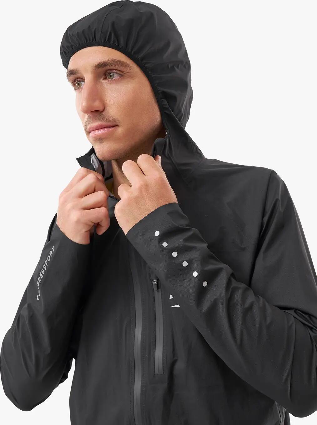 Compressport Thunderstorm Waterproof Jacket Preto para homem 3/5