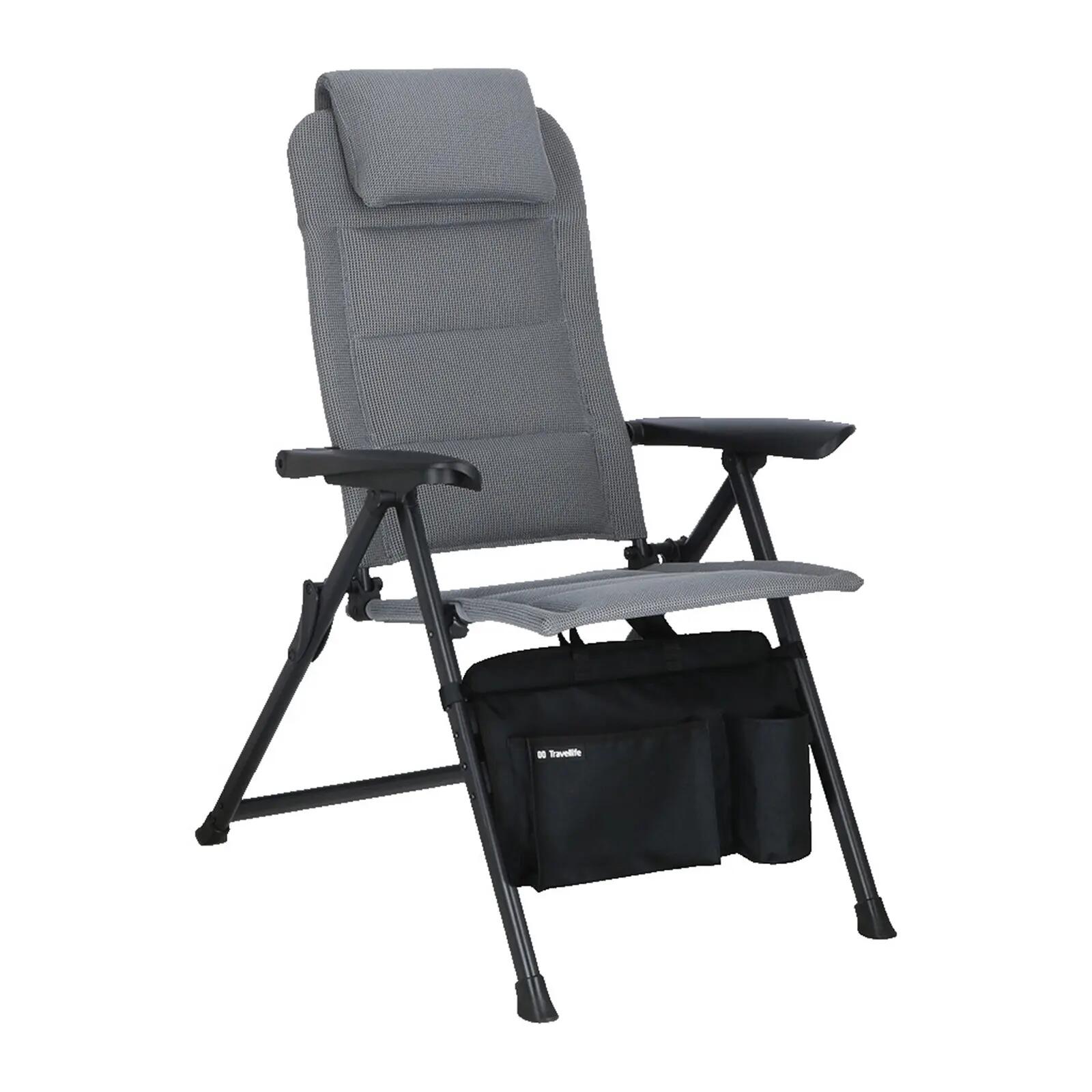 Sedia da campeggio Olbia pieghevole regolabile alluminio 150 kg 7/7