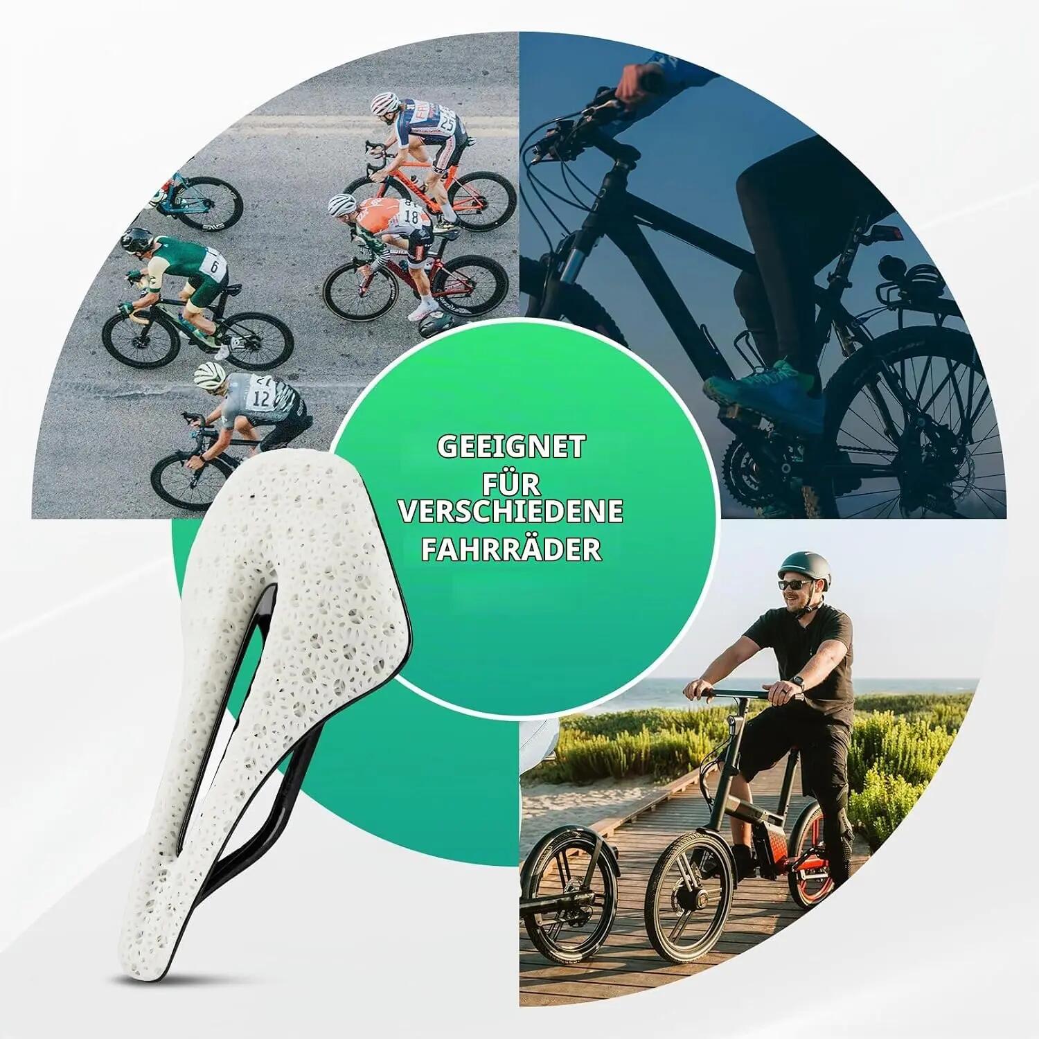 3D-Druck Fahrradsattel ultraleicht atmungsaktiv für MTB & Rennrad 6/6