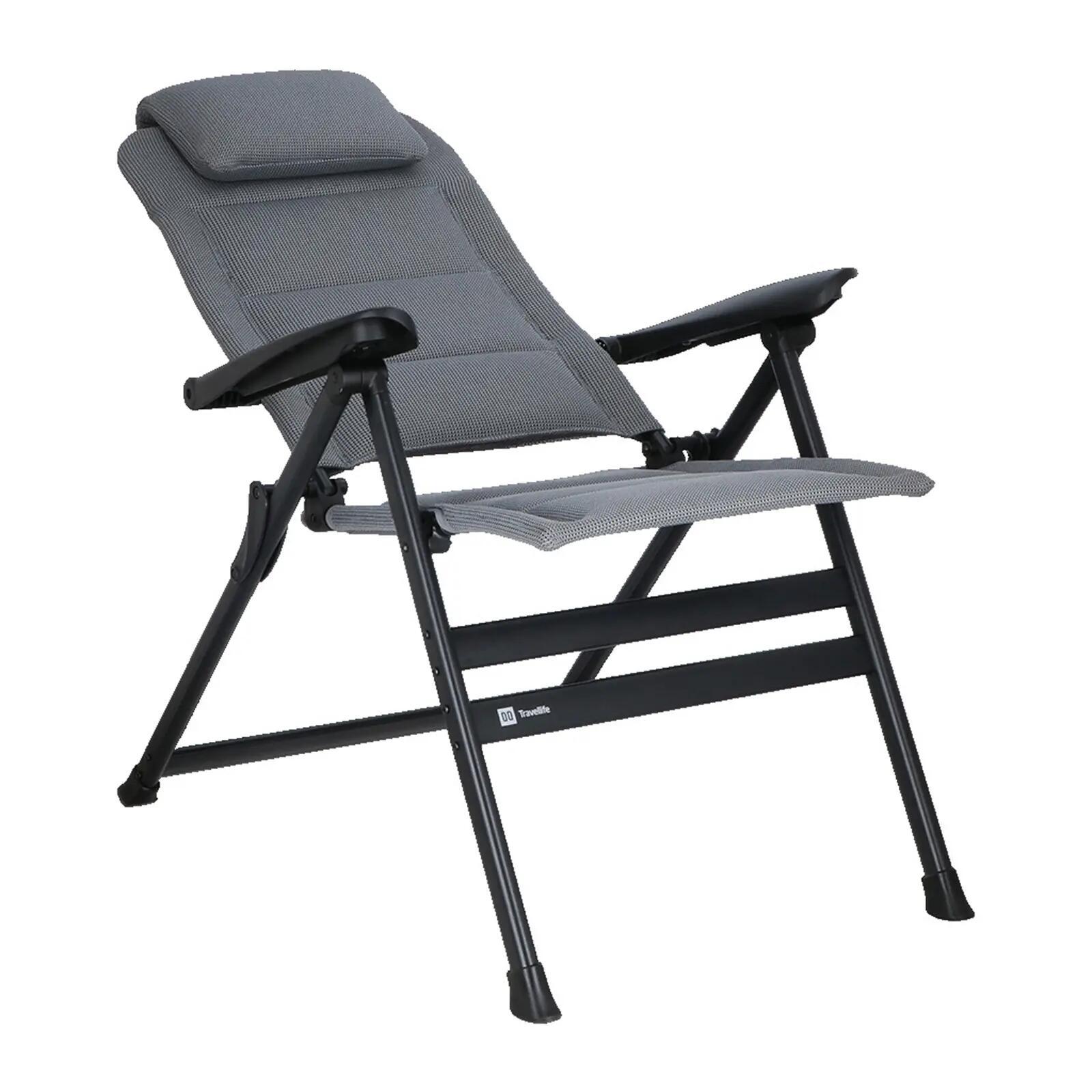 Sedia da campeggio Olbia pieghevole regolabile alluminio 150 kg 4/7