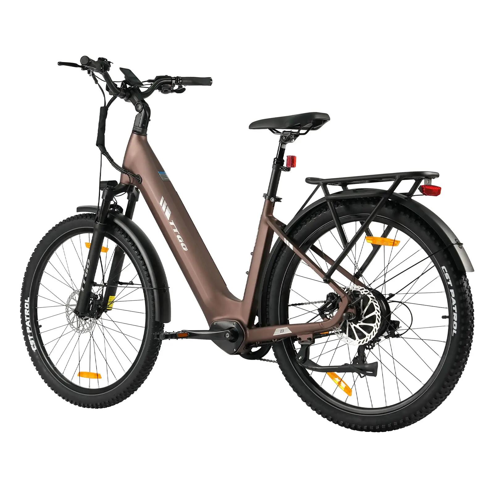 Elektrische fiets voor volwassenen TTGO Z3 batterij 48V 15Ah banden 27,5 inch 5/15
